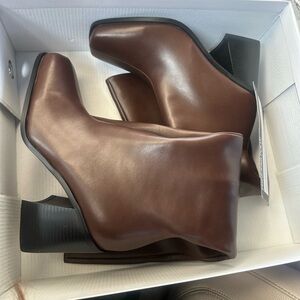 Knee High Brown Leather Boots